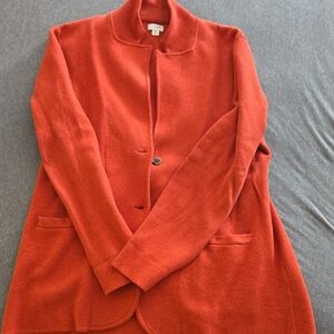 J. Crew Women's Vibrant Red/Orange Blazer
